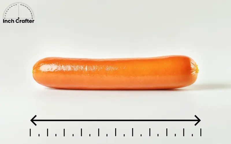 7 inches - hot dog sausage