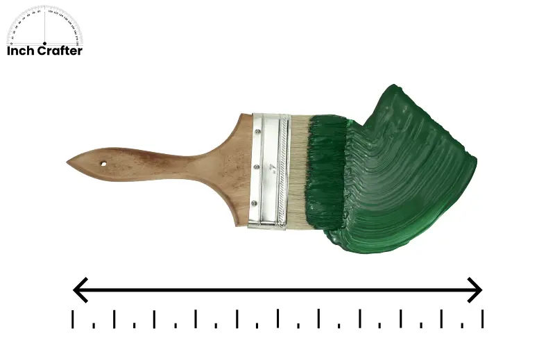 7 inches - paint brush