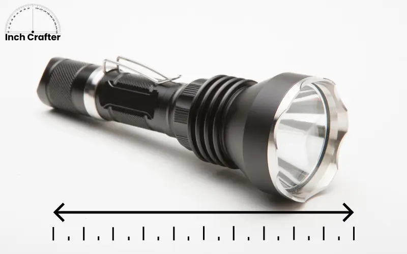 7 inches - flashlight