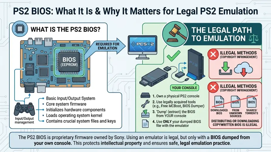 PS2 BIOS What It Is and Why It Matters for Legal PS2 Emulation